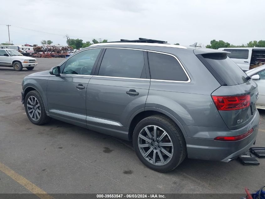 2018 Audi Q7 3.0T Premium VIN: WA1VAAF7XJD019544 Lot: 39553547