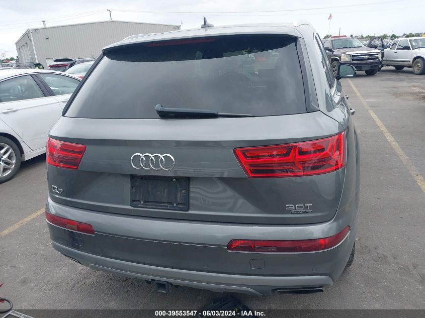 2018 Audi Q7 3.0T Premium VIN: WA1VAAF7XJD019544 Lot: 39553547