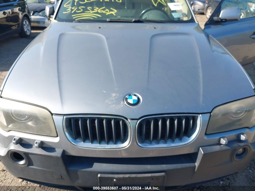 2004 BMW X3 2.5I VIN: WBXPA73464WB23362 Lot: 39553607