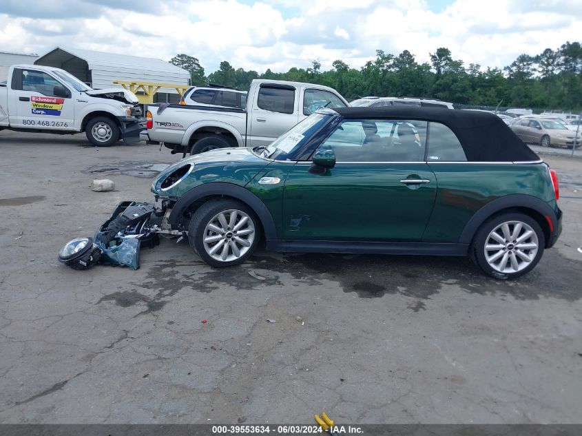 2018 Mini Convertible Cooper S VIN: WMWWG9C5XJ3C82777 Lot: 39553634