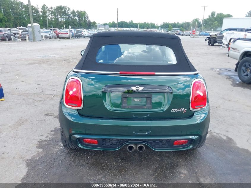 2018 Mini Convertible Cooper S VIN: WMWWG9C5XJ3C82777 Lot: 39553634