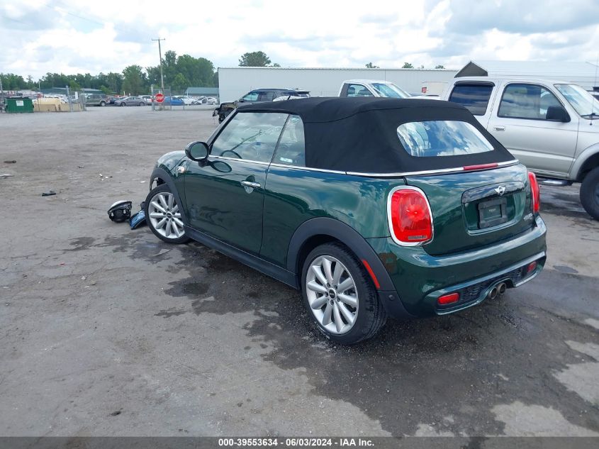 2018 Mini Convertible Cooper S VIN: WMWWG9C5XJ3C82777 Lot: 39553634