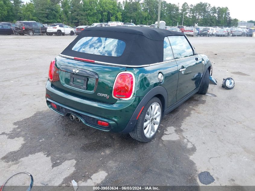 2018 Mini Convertible Cooper S VIN: WMWWG9C5XJ3C82777 Lot: 39553634