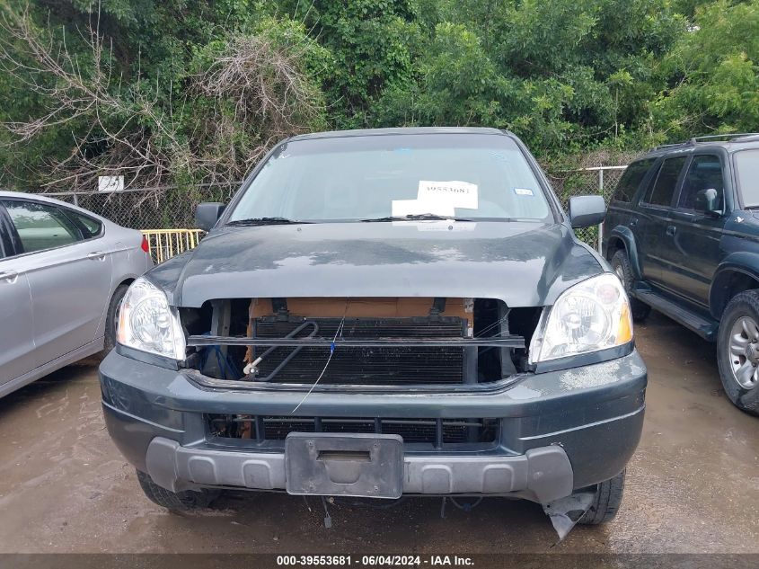 2004 Honda Pilot Ex-L VIN: 2HKYF185X4H540259 Lot: 39553681