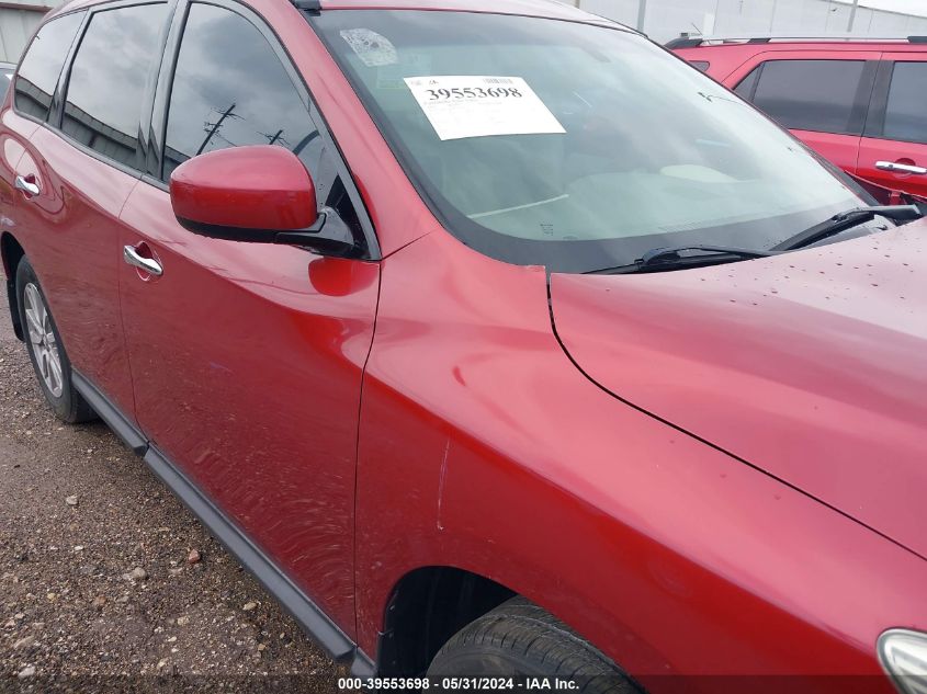 2014 Nissan Pathfinder S/Sv/Sl/Platinum VIN: 5N1AR2MN7EC672828 Lot: 39553698