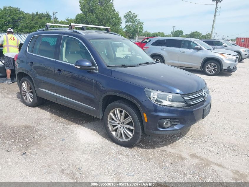 2014 Volkswagen Tiguan Sel VIN: WVGBV3AX7EW541179 Lot: 39553815