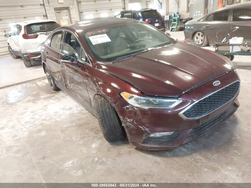 2017 Ford Fusion Sport VIN: 3FA6P0VP6HR228033 Lot: 39553843