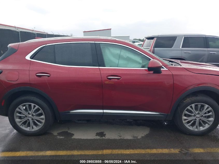 2022 Buick Envision Fwd Preferred VIN: LRBAZLR40ND135754 Lot: 39553855