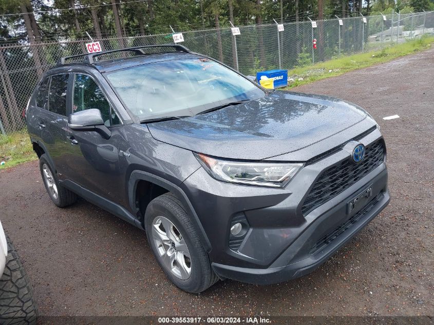 2021 Toyota Rav4 Xle Hybrid VIN: 2T3RWRFV6MW111232 Lot: 39553917