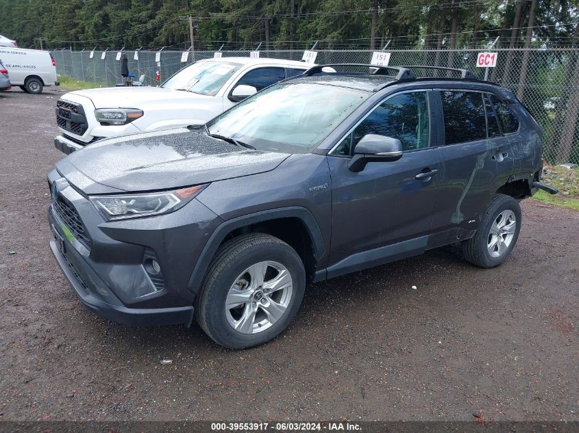 2021 TOYOTA RAV4 XLE HYBRID - 2T3RWRFV6MW111232