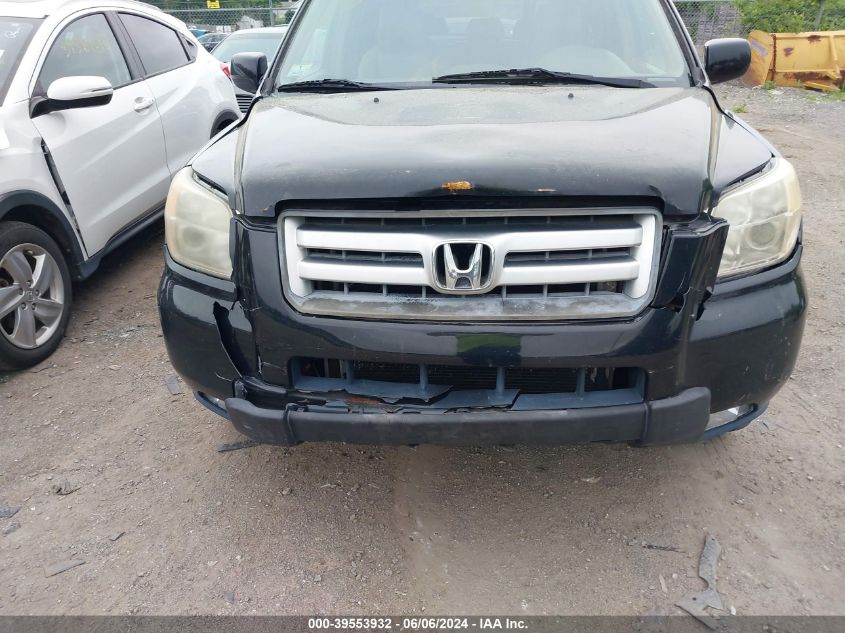 2006 Honda Pilot Ex-L VIN: 2HKYF18766H563476 Lot: 39553932