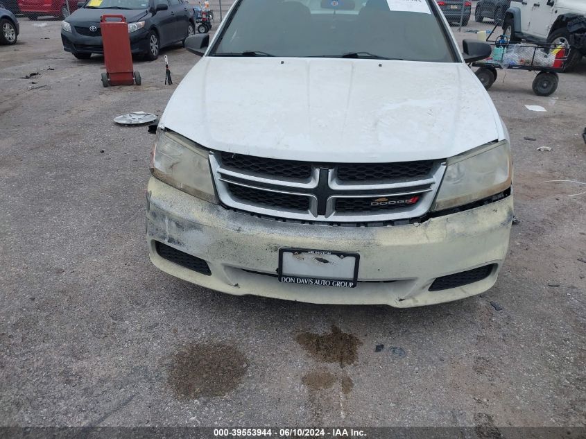 2014 Dodge Avenger Se VIN: 1C3CDZAB2EN162457 Lot: 39553944