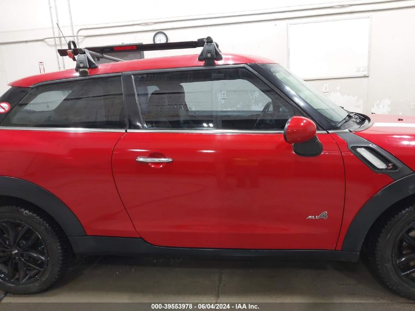 2014 Mini Paceman Cooper S VIN: WMWSS7C56EWN52302 Lot: 39553978