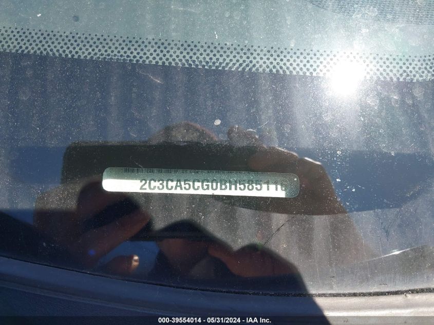 2011 Chrysler 300 Limited VIN: 2C3CA5CG0BH585116 Lot: 39554014