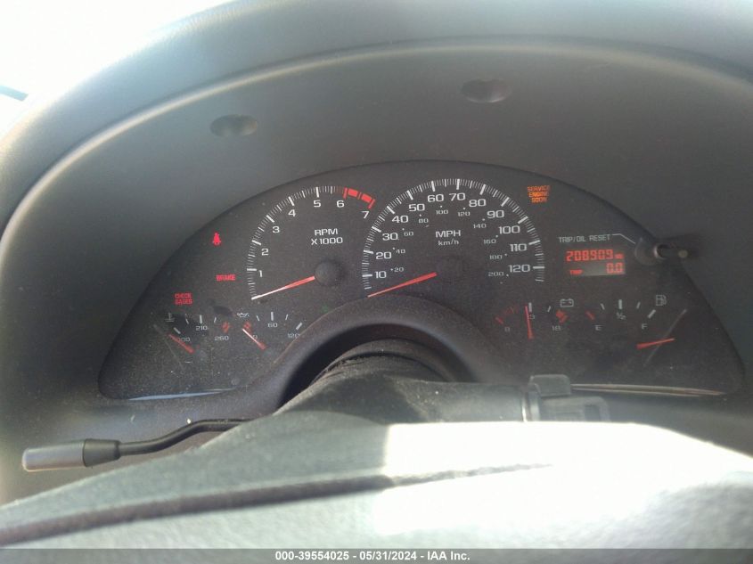 1999 Chevrolet Camaro VIN: 2G1FP22K0X2139160 Lot: 39554025