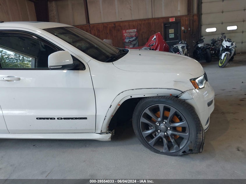 2018 Jeep Grand Cherokee High Altitude 4X4 VIN: 1C4RJFCTXJC295914 Lot: 39554033