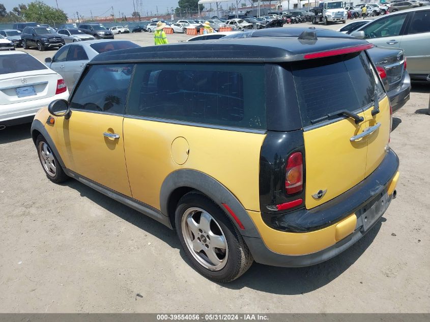 2009 Mini Cooper Clubman VIN: WMWML33559TX33249 Lot: 39554056