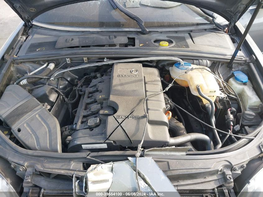 2007 Audi A4 2.0T VIN: WAUEF48H37K019644 Lot: 39554100