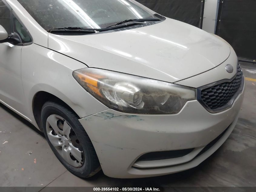 2014 Kia Forte Lx VIN: KNAFK4A67E5161287 Lot: 39554102