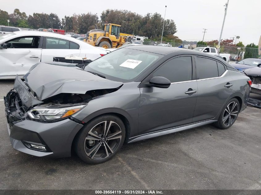 2020 Nissan Sentra Sr Xtronic Cvt VIN: 3N1AB8DV5LY284144 Lot: 39554119