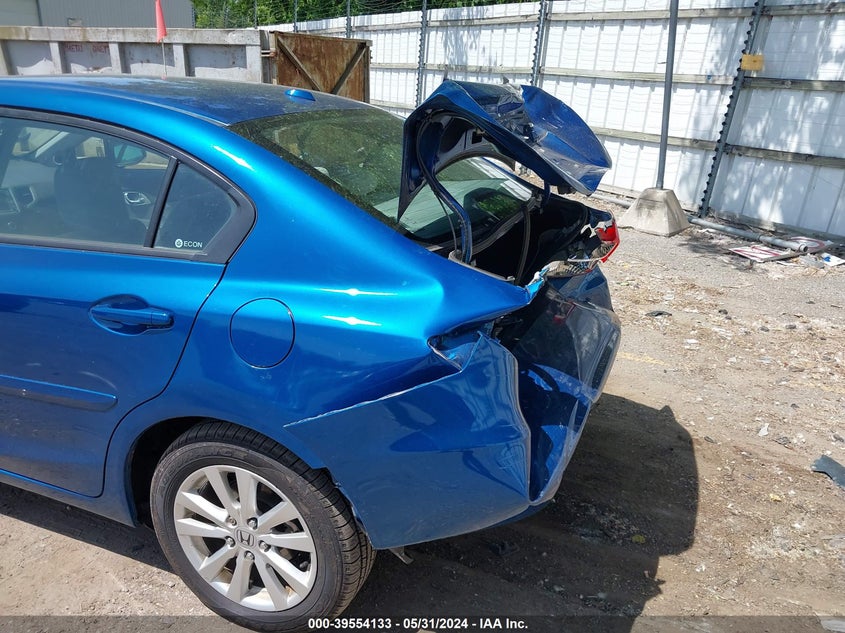 2012 Honda Civic Ex VIN: 19XFB2F84CE016890 Lot: 39554133