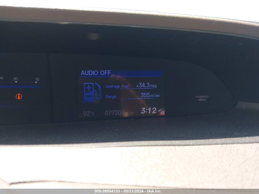 2012 Honda Civic Ex VIN: 19XFB2F84CE016890 Lot: 39554133