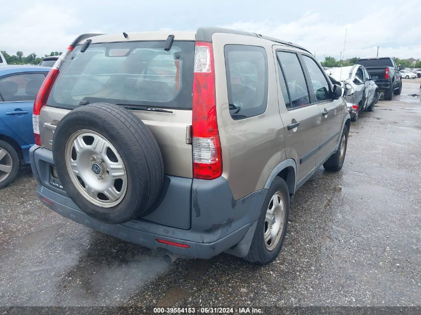 2005 Honda Cr-V Lx VIN: JHLRD68525C003473 Lot: 39554153