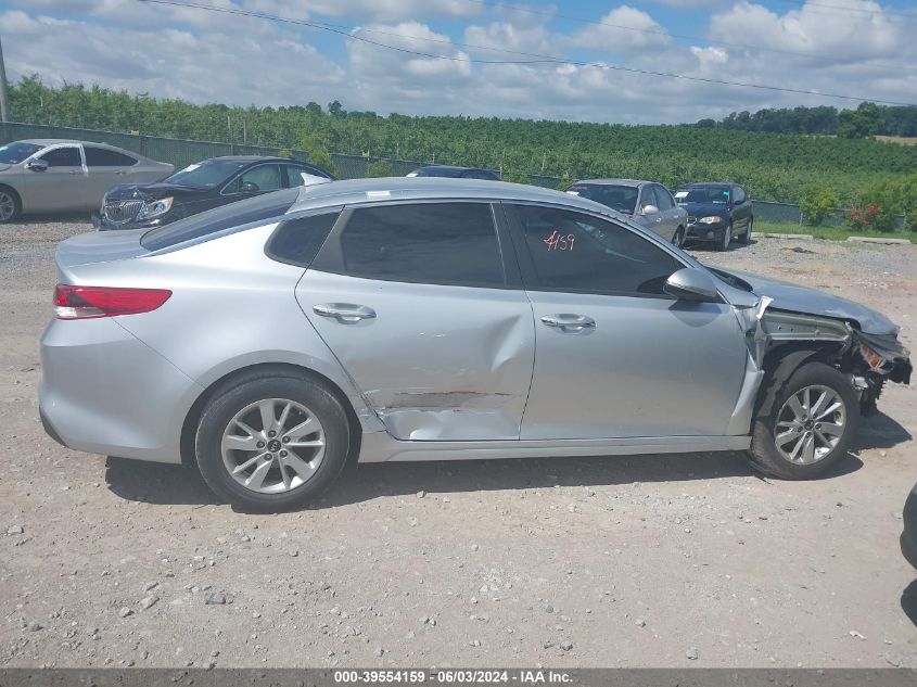 2018 Kia Optima Lx VIN: 5XXGT4L39JG188164 Lot: 39554159