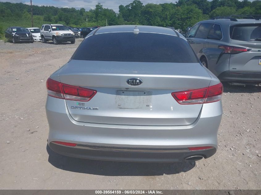 2018 Kia Optima Lx VIN: 5XXGT4L39JG188164 Lot: 39554159