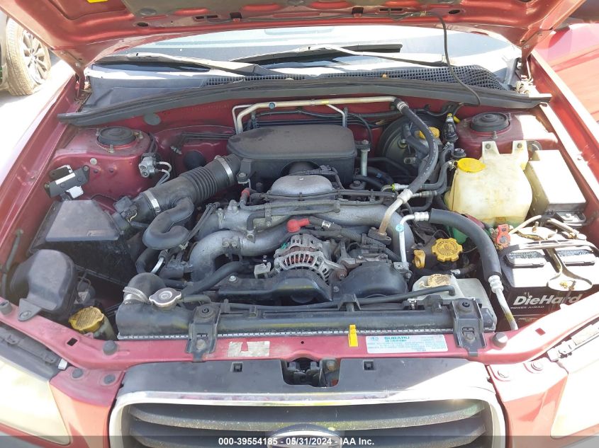 2005 Subaru Forester 2.5X VIN: JF1SG63625H753468 Lot: 39554185