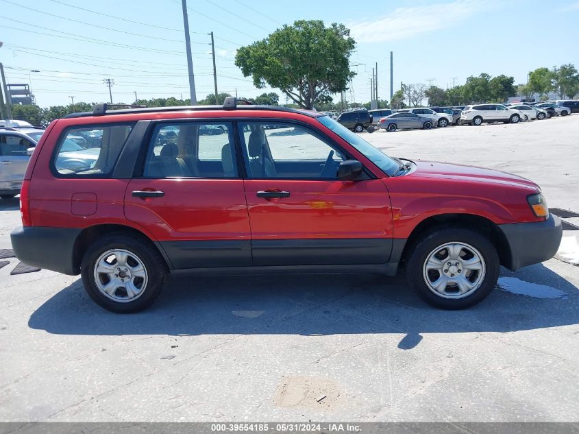 2005 Subaru Forester 2.5X VIN: JF1SG63625H753468 Lot: 39554185
