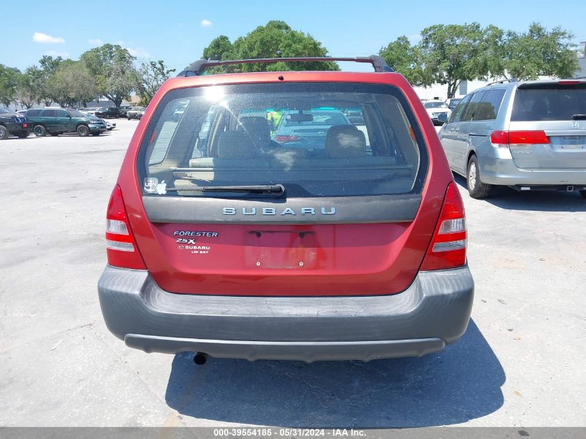 2005 Subaru Forester 2.5X VIN: JF1SG63625H753468 Lot: 39554185