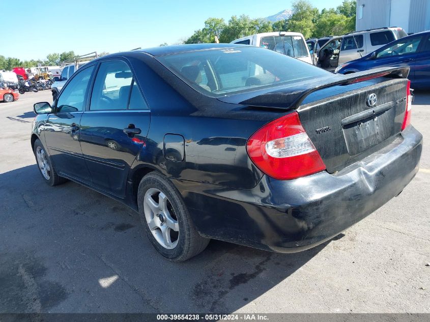 2004 Toyota Camry Se VIN: JTDBE30K240290986 Lot: 39554238