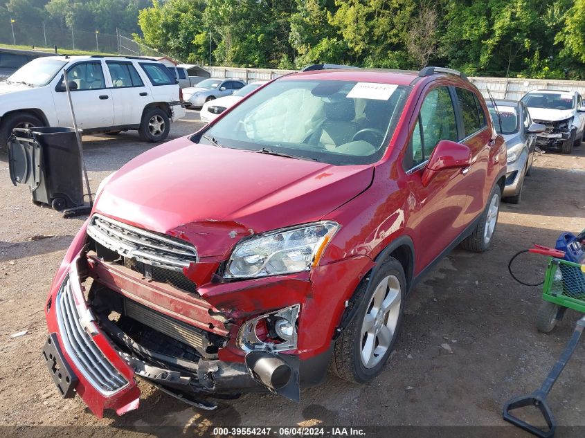 2015 Chevrolet Trax Ltz VIN: KL7CJNSB2FB233202 Lot: 39554247