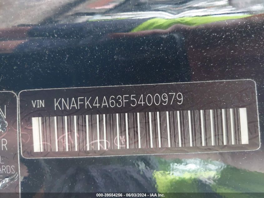 2015 Kia Forte Lx VIN: KNAFK4A63F5400979 Lot: 39554256