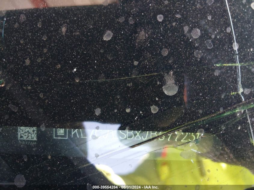 2018 Chevrolet Trax Lt VIN: KL7CJLSB8JB677231 Lot: 39554284