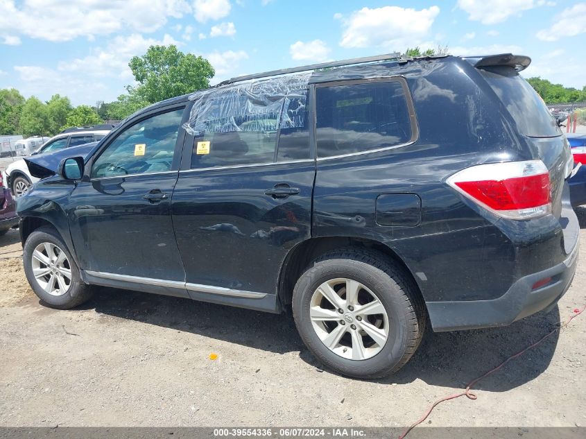 2013 Toyota Highlander Base Plus V6 VIN: 5TDBK3EH0DS214895 Lot: 39554336