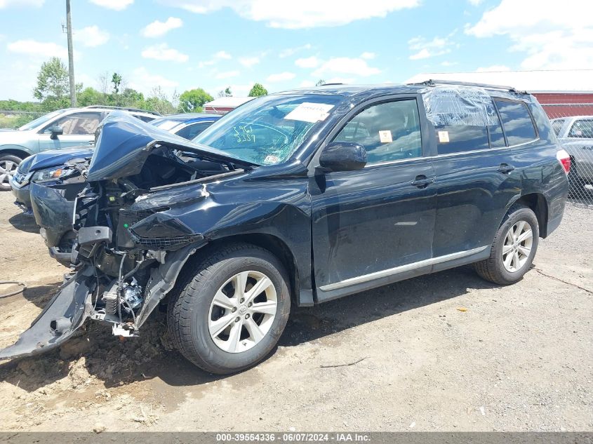 2013 Toyota Highlander Base Plus V6 VIN: 5TDBK3EH0DS214895 Lot: 39554336