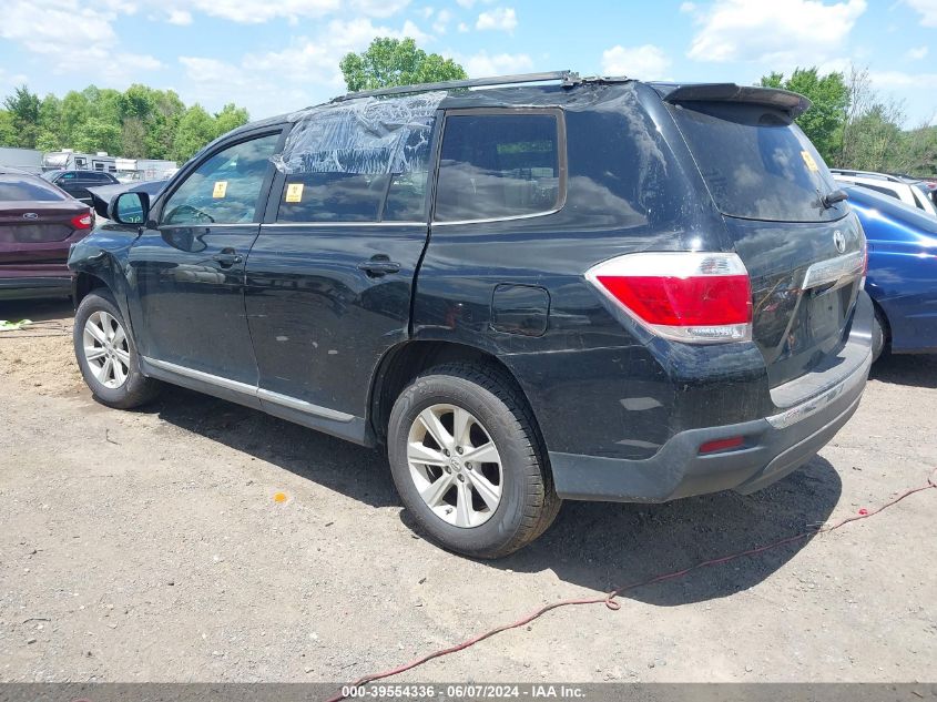 2013 Toyota Highlander Base Plus V6 VIN: 5TDBK3EH0DS214895 Lot: 39554336