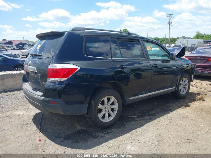 2013 Toyota Highlander Base Plus V6 VIN: 5TDBK3EH0DS214895 Lot: 39554336