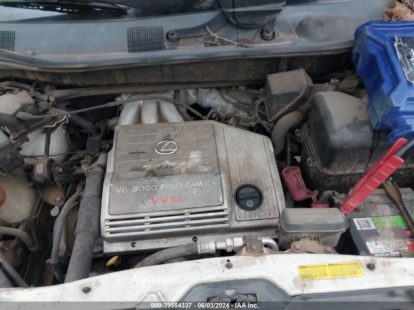 2003 Lexus Rx 300 VIN: JTJGF10U830150266 Lot: 39554337