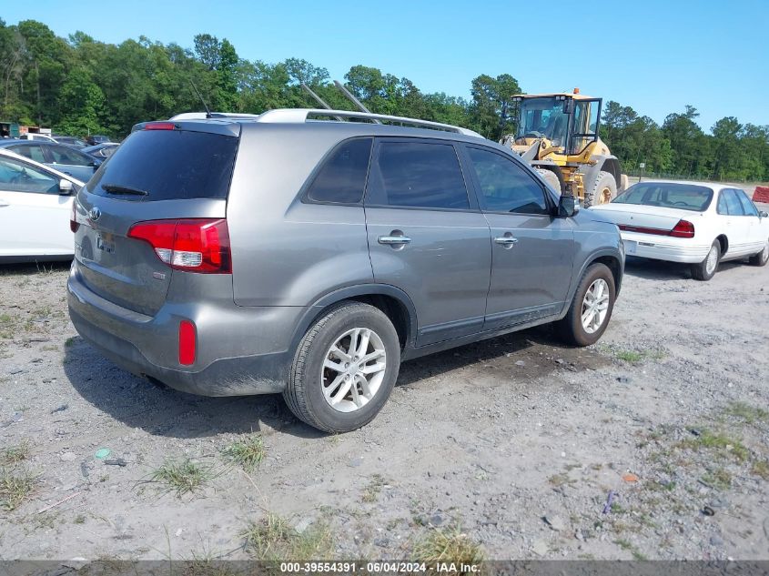 2014 Kia Sorento Lx VIN: 5XYKT3A69EG450588 Lot: 39554391