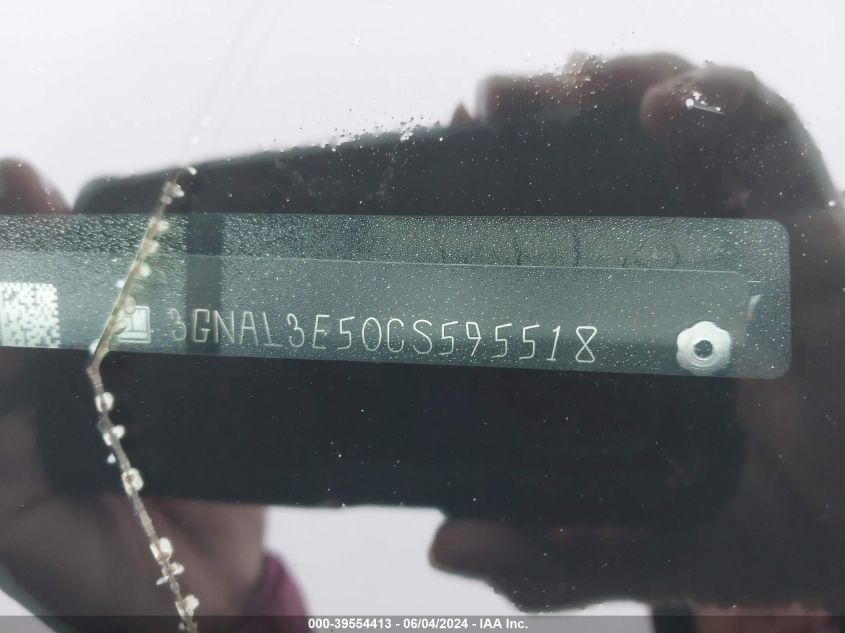 2012 Chevrolet Captiva Sport Lt VIN: 3GNAL3E50CS595518 Lot: 39554413