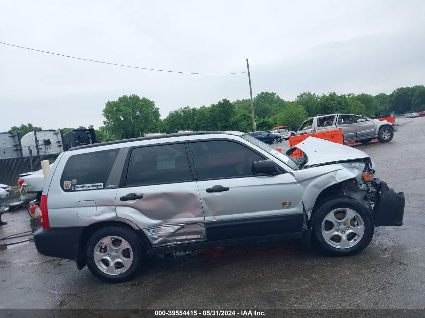 2003 Subaru Forester Xs VIN: JF1SG65623H706614 Lot: 39554415