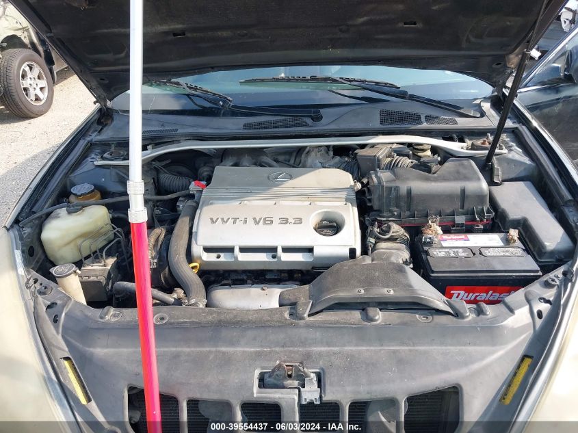 2004 Lexus Es 330 VIN: JTHBA30G840002250 Lot: 39554437