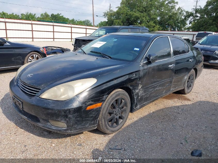 2004 Lexus Es 330 VIN: JTHBA30G840002250 Lot: 39554437