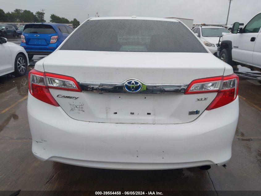 2012 Toyota Camry Hybrid Xle VIN: 4T1BD1FK4CU062568 Lot: 39554458