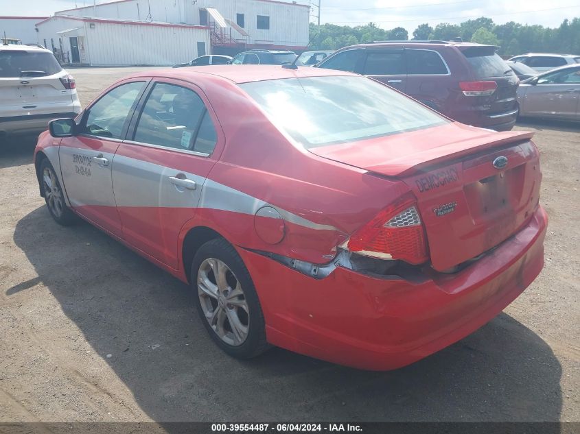 2012 Ford Fusion Se VIN: 3FAHP0HA5CR420794 Lot: 39554487