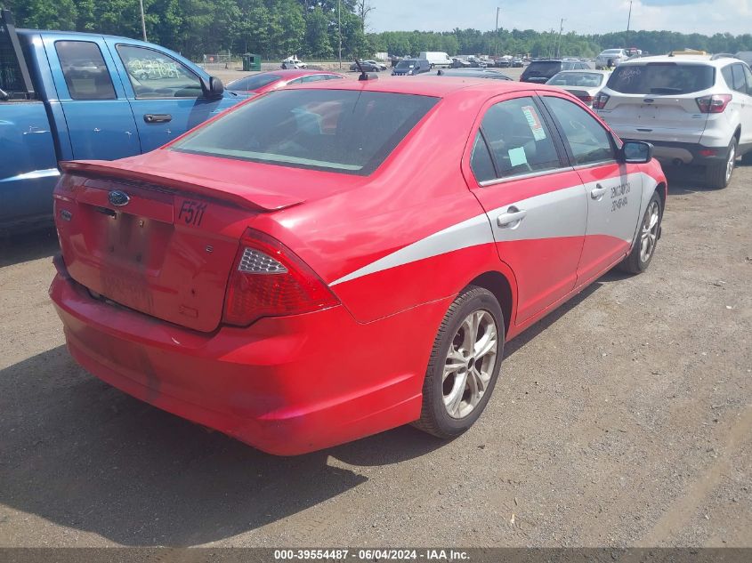 2012 Ford Fusion Se VIN: 3FAHP0HA5CR420794 Lot: 39554487