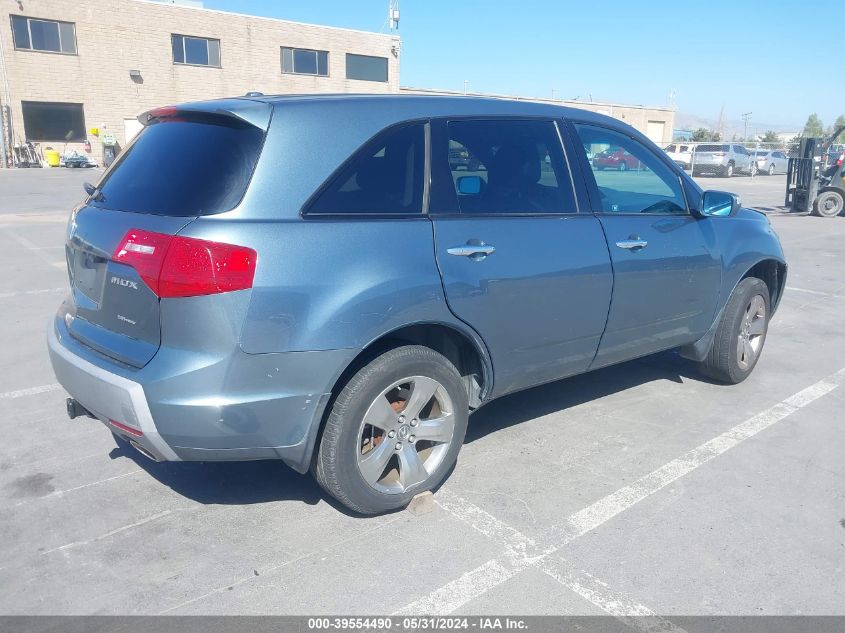 2007 Acura Mdx Sport Package VIN: 2HNYD28887H539947 Lot: 39554490